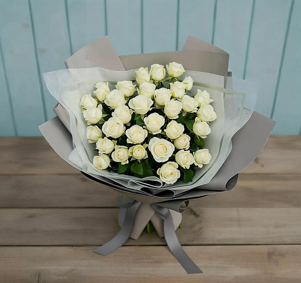 Букет Белоснежная нежность в Хоста