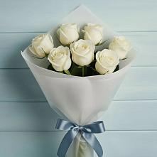 Букет 7 Белых роз Эдлесс Лав #REPLACE_PRED# Хоста