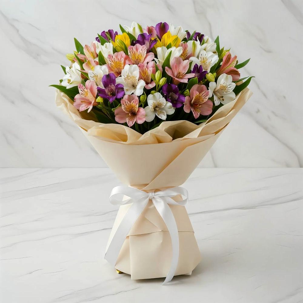 Букет цветов из: Альстромерии в Хоста