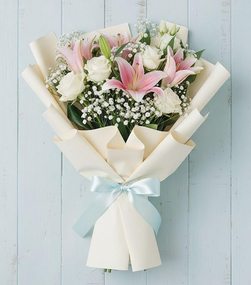 Букет цветов из: Лилии в Хоста