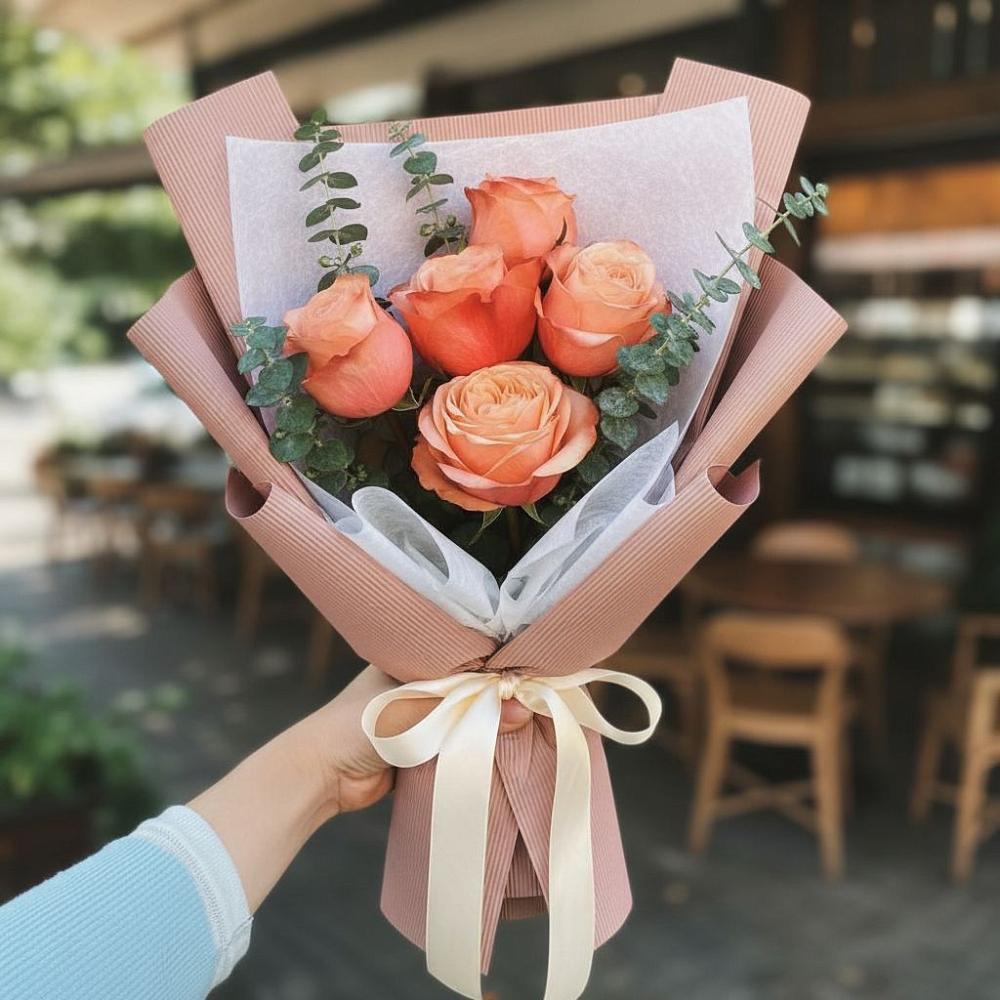 Букет цветов из: Розы в Хоста