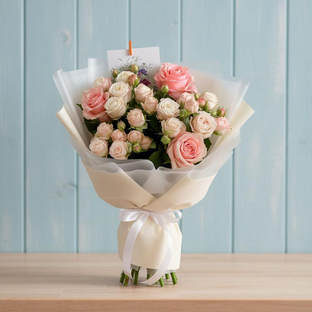 Букет цветов из: Розы в Хоста