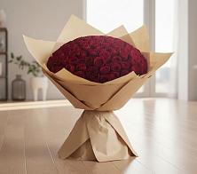 Букет 101 Красная роза в Хоста