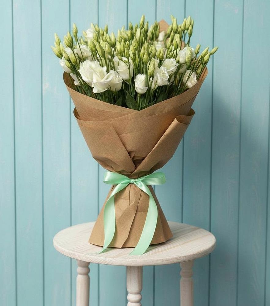 Букет цветов из: Лизиантусы в Хоста