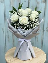 Букет цветов из:  Розы #REPLACE_PRED# Хоста