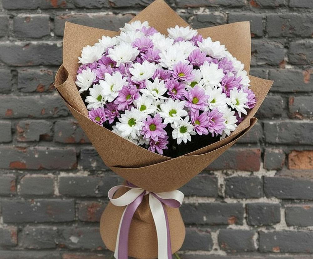 Букет цветов из: Хризантемы в Хоста