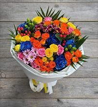 Букет цветов из:  Розы и Хризантемы в Хоста