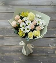 Букет цветов из:  Альстромерии, Розы и Хризантемы в Хоста