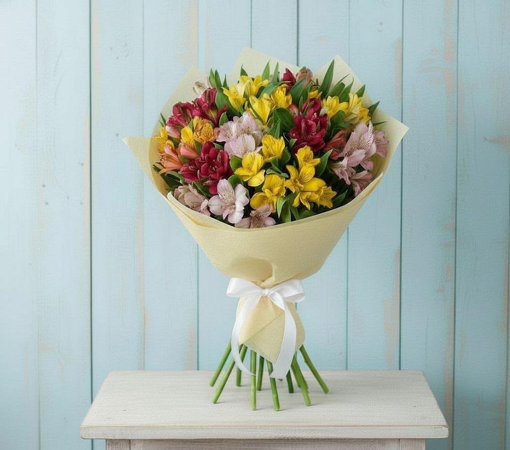 Букет цветов из: Альстромерии в Хоста