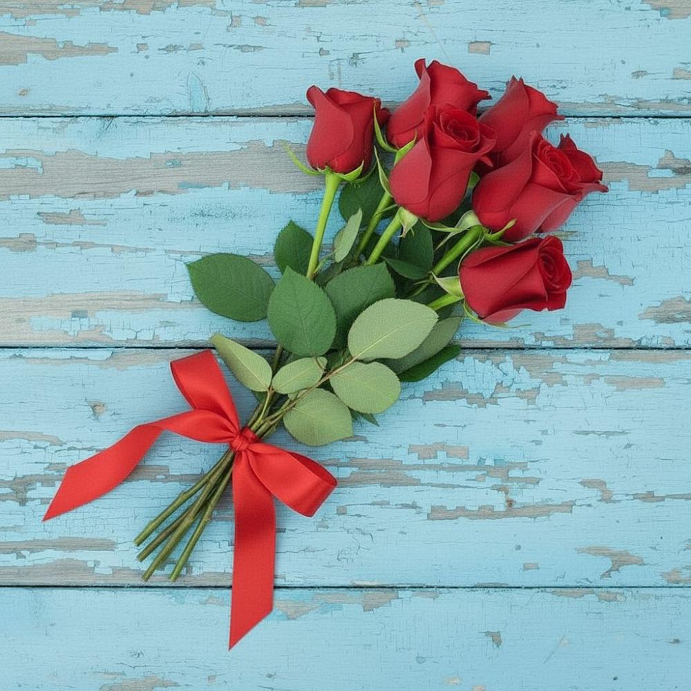 Букет Красные розы в Хоста