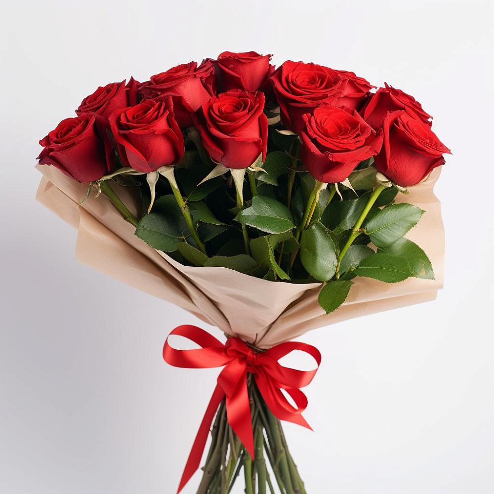 Букет 11 Красных роз Эдлесс Лав в Хоста